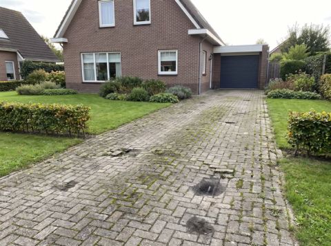 Versleten oprit